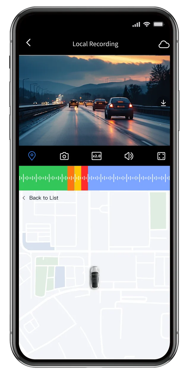 AIDOVID app GPS route playback
