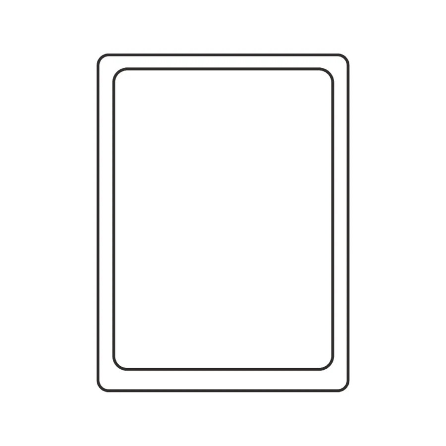 High-temperature adhesive pads line drawing