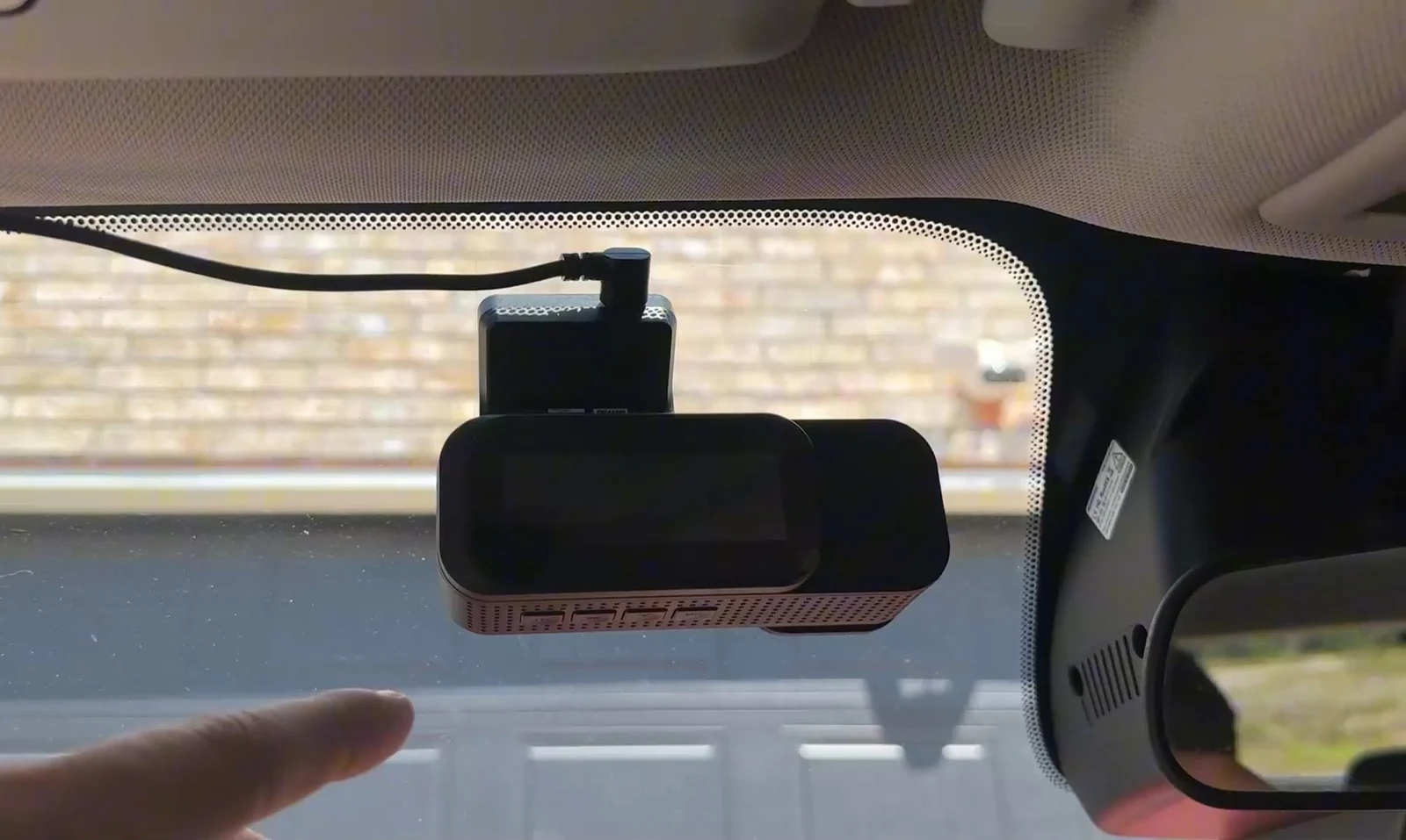 H2 installed on a windshield